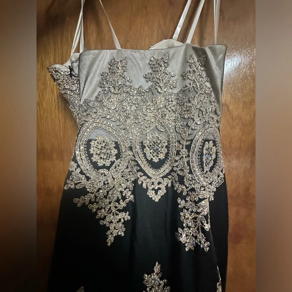 David’s Bridal Night Studio Embroidered Mermaid Gown Size 0 New wt Tags! - Picture 8 of 12